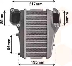 VAN WEZEL 25004301 -  Интеркулер